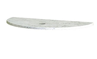 RonBow 31 1/2" Wide Carrara white stone counter