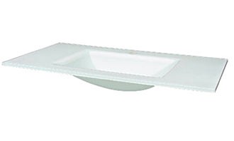 RonBow Tempered obscure glass counter w/ bowl