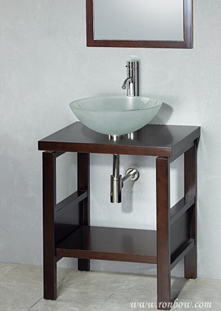 RonBow Rhea-1 Wood counter & stands w/ shelf