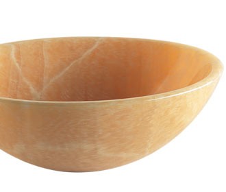 RonBow 17" Polished Natural Yellow Onyx Vessel - M2002-YO