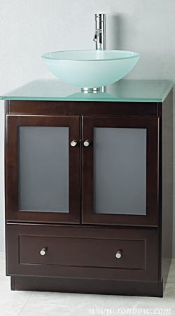 RonBow Shaker 25" Vanity cabinet w/ sink and top