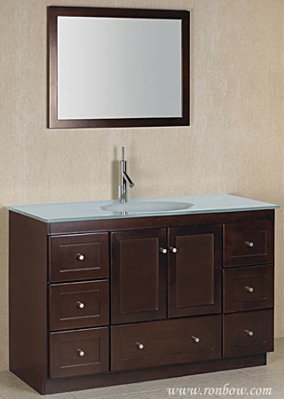 RonBow Shaker 49" Cabinet w/frost doors & drawer