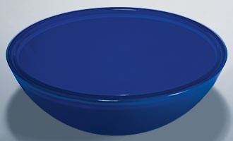 RonBow 16" Dia. Tempered Navy Blue 2 Layer Glass - TP40-12C12