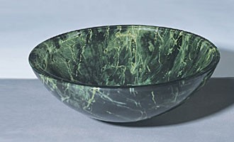 RonBow 16 1/2" Green Marble w/White Veins Inside - TP42-D18