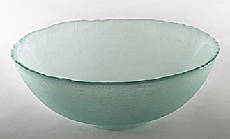 RonBow 15 3/4" Round Art Obscure Glass Vessel - TP5020