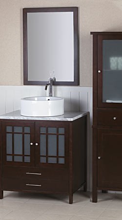 RonBow Carmel Wood cabinet w/mullion doors