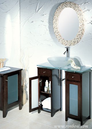 RonBow Ashly/Lysha Two cabinets w/frosted door