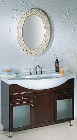 RonBow Audrey 45" cabinet w/frost glass doors