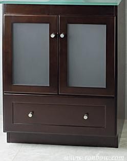 RonBow Shaker 30" Cabinet w/ frosted glass doors