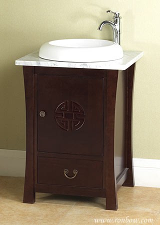 RonBow Hana Wood cabinet w/ wood door & drawer