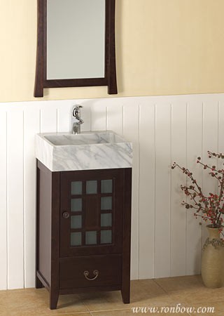 RonBow Yuki Wood cabinet w/frost door & drawer