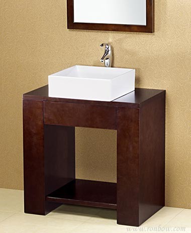 Ronbow Zenia 32" Console Vanity with Wood Top