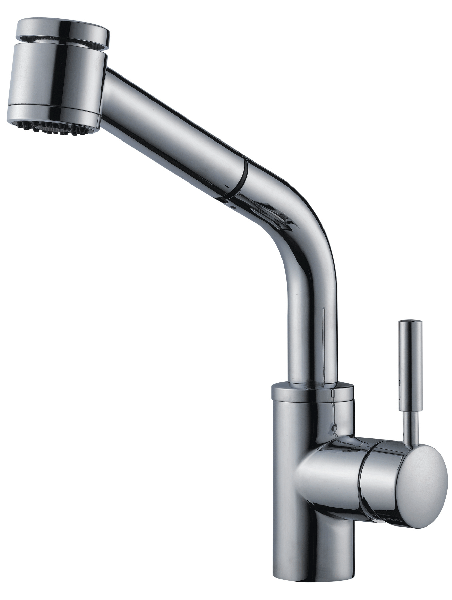 West Brass Kissah 8" Pull-out Kitchen Faucet