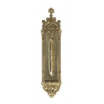 Brass Accents Gothic Pull w/Plate 16" - A04-P5601
