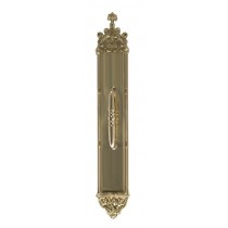 Brass Accents Gothic Pull w/Plate 24" - A04-P5641