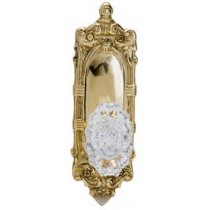 Brass Accents Victorian 2-3/8" x 8" Plate Lockset D05-K447