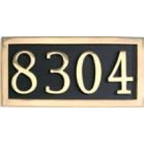Brass Accents Address Markers Four Numbers - I08--P7540