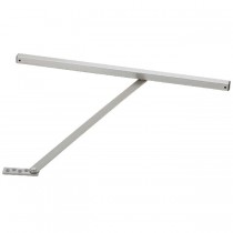 Glynn-Johnson 451F-SP28 Medium Duty Size 1 Friction Hold Open Surface Overhead Door Holder - Aluminum