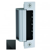 HES 1600CSBLKLMS 12 / 24 Volt DC Electric Strike Complete Pac with Single Lock and Strike Monitors - Black