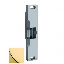 HES 3104SF24D605LCBMA 310-4S 24D Fail Safe Electric Strike with Latchbolt and Locking Cam Monitor - Bright Brass