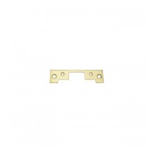 HES 501A605 501A Round Corner Faceplate for 5000 Strike - Bright Brass