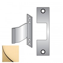 HES E605 E Faceplate for 1006 Strike - Bright Brass