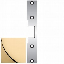 HES J2605 J2 Faceplate for 1006 Strike - Bright Brass