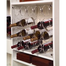 October Company 20 Bottle Swiss Wine Rack