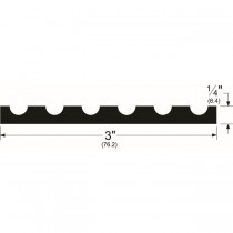 Pemko 191A 72" Floor Plate with Safety Tread Mill Aluminum