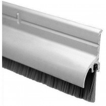 Pemko 3452CNB 36" Aluminum Retainer with Rain Drip and Nylon Brush Clear Aluminum