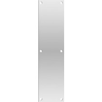 Deltana Push Plate 4" X 16" Stainless Steel - PP4016