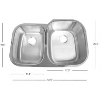 Deltana Solid Stainless Steel Undermount Sink