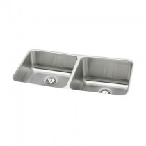 Elkay Gourmet Lustertone Double Bowl Undermount Sink - ELUH311810L