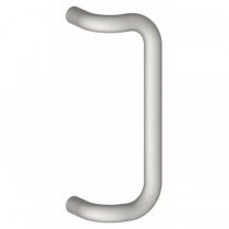 Hager 11E32 6" Length, 3/4" Round, 90 Degree Offset Pull - Bright Stainless Steel