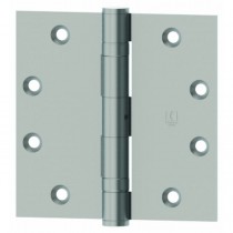 Hager 1279410DNRP 4" x 4" Full Mortise Five Knuckle Plain Bearing Standard Weight Hinge, Non Removable Pin, # 049144 - Black Nickel