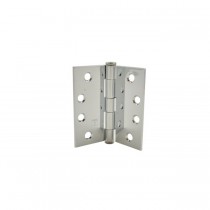 Hager 1279426 4" x 4" Full Mortise Five Knuckle Plain Bearing Standard Weight Hinge, # 008507 - Bright Chrome