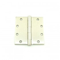 Hager 1279515 5" x 5" Full Mortise Five Knuckle Plain Bearing Standard Weight Hinge, # 067162 - Satin Nickel