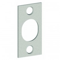 Hager 14153 7/8" x 1-3/4" Flush Bolt Strike Plate, # 081300 - Bright Brass