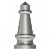 Hager 172241226 4-1/2" Standard Weight Steeple Hinge Tip Kit - Bright Chrome