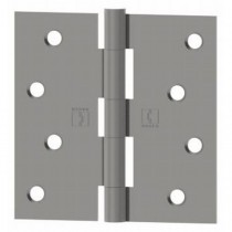 Hager 174131215A 3-1/2" x 3-1/2" Steel Square Corner Full Mortise Plain Bearing Residential Hinge, # 030620 - Antique Nickel