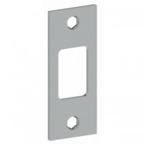 Hager 39303 1-1/8" x 2-3/4" Deadbolt Strike - Bright Brass