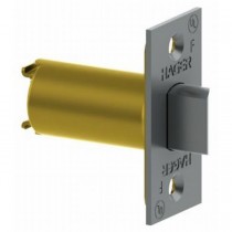 Hager 39653 2-3/4" Square Corner Privacy Spring Latch for 3500 Series - Bright Brass