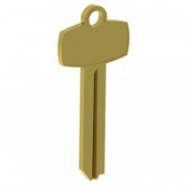 Hager 3983 Best Keyway Key Blanks for Small Format Interchangeable Core - Bright Brass