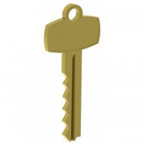 Hager 3984 Best Keyway Cut Key for Small Format Interchangeable Core - Satin Brass