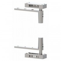 Hager 50014 Full Mortise Standard Weight Rack and Pinion Pivot - Bright Nickel