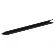 Hager 728CHAR25 25' Press On Weatherstrip Charcoal Finish