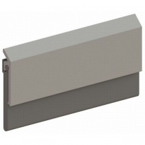 Hager 750S4832DN 48" Neoprene Door Bottom Sweep - Satin Stainless Steel