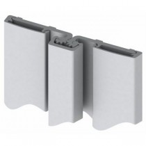 Hager 780057HD107CL 107" Full Surface Heavy Duty UL Bi-Fold Door Roton Hinge Clear Anodized - Aluminum