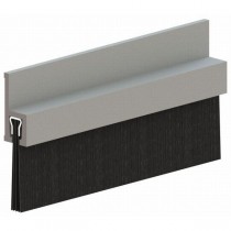 Hager 801SGLDB48 48" Door Sweep with 1" Brush Gold Anodized - Aluminum