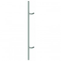 Hager 910B15ABTB36 36" Offset Mounting Vertical Door Pull with Back to Back Mounting 20" Center to Center - Antique Nickel